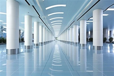 Soffitto lineare con striscia a L in alluminio